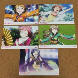 Love Live'S Movie Animate Half Ticket Bonus Illustration Card Set Of 5 Types - Image 1