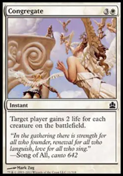 Congregate - Light Play MTG Commander - Image 1