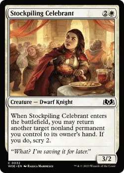 MTG Stockpiling Celebrant [Wilds of Eldraine] Near Mint Magic - Image 1