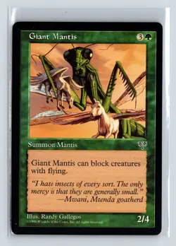 GIANT MANTIS - MTG Magic the Gathering Card - Mirage - Common - Image 1