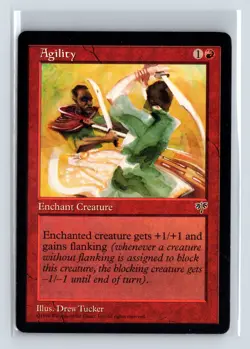 AGILITY - MTG Magic the Gathering Card - Mirage - Common - Enchantment - Image 1