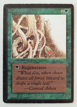 MtG | 1 x Wall Of Brambles | Beta Edition | Magic the Gathering - Image 1