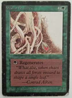 MtG | 1 x Wall Of Brambles | Beta Edition | Magic the Gathering - Image 1