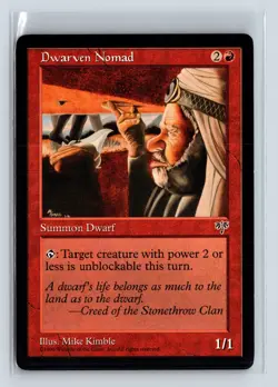 DWARVEN NOMAD - MTG Magic the Gathering Card - Mirage - Common - Image 1