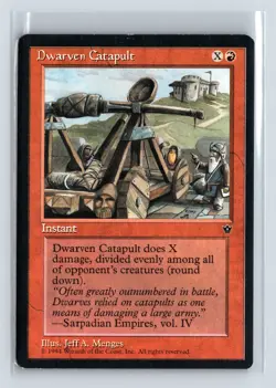 DWARVEN CATAPULT - MTG Magic the Gathering Card - Fallen Empires - Uncommon - Image 1