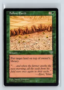 FALLOW EARTH - MTG Magic the Gathering Card - Mirage - Uncommon - Image 1