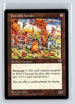 HORRIBLE HORDES - MTG Magic the Gathering Card - Mirage - Uncommon - Image 1