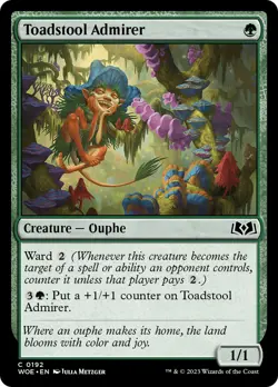MTG Toadstool Admirer [Wilds of Eldraine] Near Mint Magic - Image 1