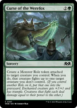 MTG Curse of the Werefox [Wilds of Eldraine] Near Mint Magic - Image 1