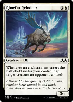 MTG Rimefur Reindeer [Wilds of Eldraine] Near Mint Magic - Image 1