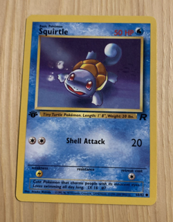 2000 Pokemon Team Rocket 1st Edition Squirtle #68 - Image 1