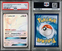 POKEMON PSA 7 LATIOS GX SECRET RARE 243/236 UNIFIED MINDS ITALIANO 2019 POP 1!🌍 - Image 3