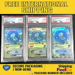 Pokemon Mew ex SAR PSA10 GEM MINT 3x SV4a Shiny Treasure Japanese Set 2023 Japan - Image 1