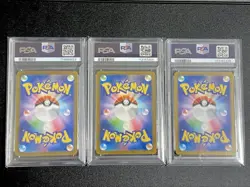 Pokemon Mew ex SAR PSA10 GEM MINT 3x SV4a Shiny Treasure Japanese Set 2023 Japan - Image 2