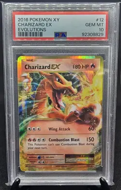 Charizard EX 12/108 XY Evolutions Pokemon 2016 PSA 10 GEM MINT - Image 1
