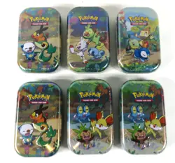 NEW Lot of 6 Pokemon Celebrations mini tin 25th Anniversary D21 SEALED - Image 1