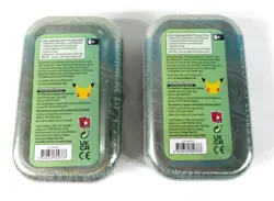 NEW Lot of 6 Pokemon Celebrations mini tin 25th Anniversary D21 SEALED - Image 4