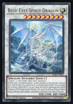 Blue-Eyes Spirit Dragon - RA02-EN030 - Ultra Rare - 1st Edition Yugioh - Image 1