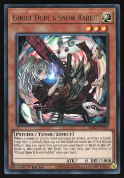 Ghost Ogre & Snow Rabbit ALT ART - RA02-EN009 - Ultra Rare - 1st Edition Yugioh - Image 1