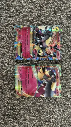 Pokemon TCG Promo Card Holo Mawile EX & Mega Mawile EX XY103 XY104 - Image 1