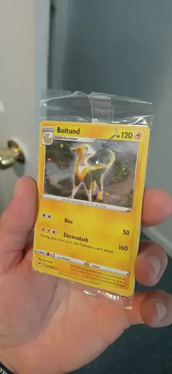 Boltund - 076/202 - 🌀Cosmos Fart🌀 SEALED Promo - Sword & Shield - Pokemon Card - Image 1
