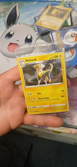 Boltund - 076/202 - 🌀Cosmos Fart🌀 SEALED Promo - Sword & Shield - Pokemon Card - Image 2