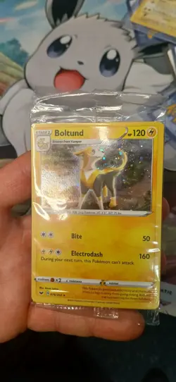 Boltund - 076/202 - 🌀Cosmos Fart🌀 SEALED Promo - Sword & Shield - Pokemon Card - Image 3