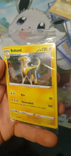 Boltund - 076/202 - 🌀Cosmos Fart🌀 SEALED Promo - Sword & Shield - Pokemon Card - Image 4