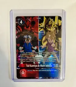 Digimon Card Game Tai Kamiya & Matt Ishida EX9-066 Alternate Art Versus Monsters - Image 1