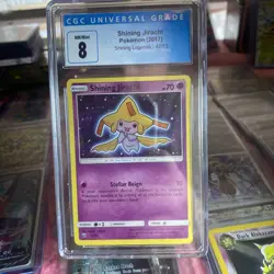 2017 Pokemon Card Sun & Moon Shining Legends SHINING JIRACHI 42/73 CGC 8.5 Holo - Image 1