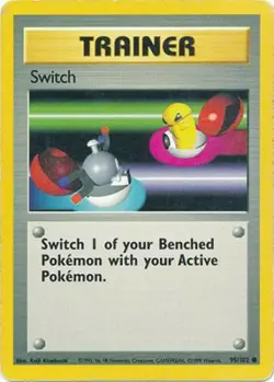 Switch 95/102 Base Set Vintage 1999 Pokemon Card - Image 1