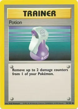Potion 94/102 Base Set Vintage 1999 Pokemon Card - Image 1