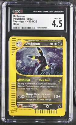 CGC 4.5 Umbreon 2003 Skyridge H30/H32 Holo Pokemon Card (PSA) - Image 1