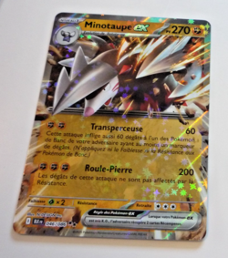 Pokemon Foudre Noire Francais Card Holo Carte Minotaupe EX 046/086 FR BLK Mint - Image 1