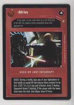 2001 Star Wars Customizable Card Game: Tatooine Expansion Set Sith Fury - Image 1
