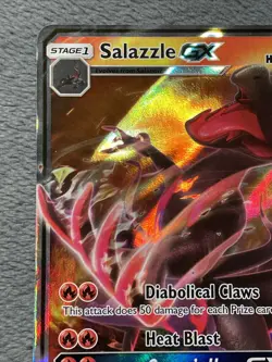 Salazzle GX 25/147 2017 Sun & Moon Burning Shadows NM Pokemon Card Full Art Holo - Image 4