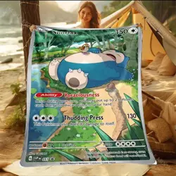 Pokemon 151 Snorlax ETB Black Star Promo 051 Card BLANKET TCG - Image 1