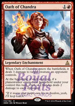 Oath of Chandra 1x FOIL OGW MTG Oath of the Gatewatch Rare MINT red - Image 1