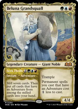 MTG Beluna Grandsquall // Seek Thrills (Showcase) [Wilds of Eldraine] Near Mint - Image 1
