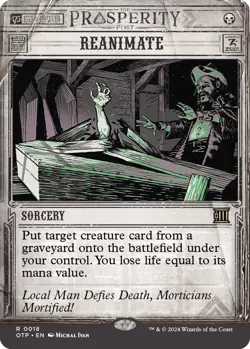 NM Showcase Reanimate, MTG, OTJ, Magic the Gathering, 18 - Image 1
