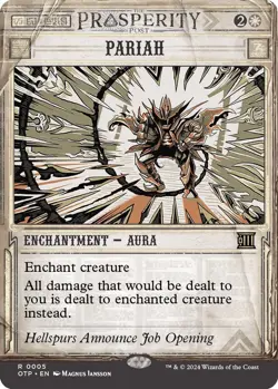 NM Showcase Pariah, MTG, OTJ, Magic the Gathering, 5 - Image 1