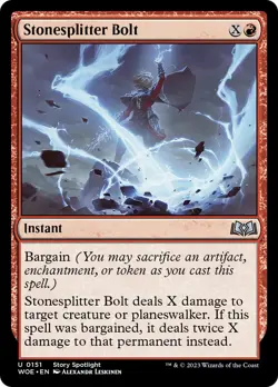 MTG Stonesplitter Bolt [Wilds of Eldraine] Near Mint Magic - Image 1