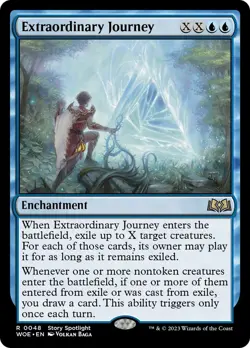 MTG Extraordinary Journey [Wilds of Eldraine] Foil Near Mint Magic - Image 1