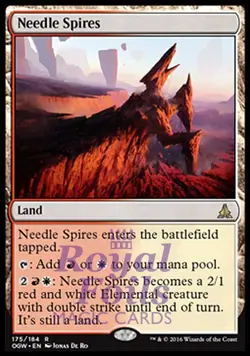 Needle Spires 1x FOIL OGW MTG Oath of the Gatewatch Rare MINT red white land - Image 1