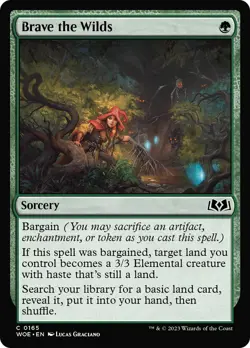 MTG Brave the Wilds [Wilds of Eldraine] Near Mint Magic - Image 1