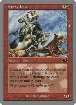 MTG Unglued --- KRAZY KOW --- Common! NM! Magic the Gathering! *B3G1* - Image 3