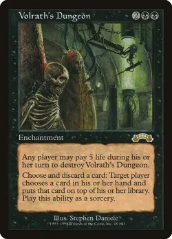 MTG Exodus --- VOLRATH'S DUNGEON --- RARE! NM! Magic the Gathering! - Image 1
