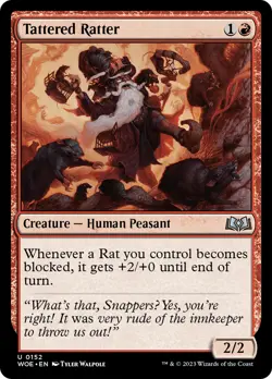 MTG Tattered Ratter [Wilds of Eldraine] Near Mint Magic - Image 1