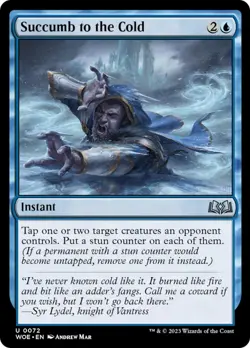 MTG Succumb to the Cold [Wilds of Eldraine] Near Mint Magic - Image 1