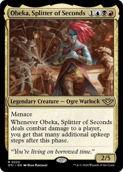 NM Foil Obeka, Splitter of Seconds, MTG, OTJ, Magic the Gathering, 222 - Image 1